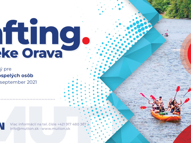 Darčeková pokážka na splavovanie Oravy