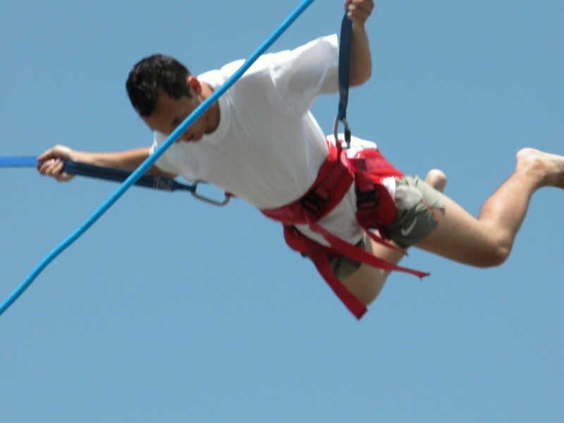 Akcia - bungee trampolína